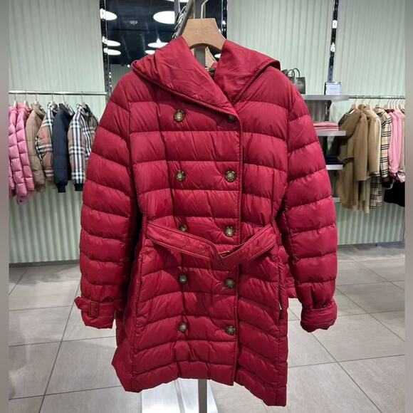 Burberry Jackets & Blazers - Burberry Red Quilted Puffer Jacket NWT Medium